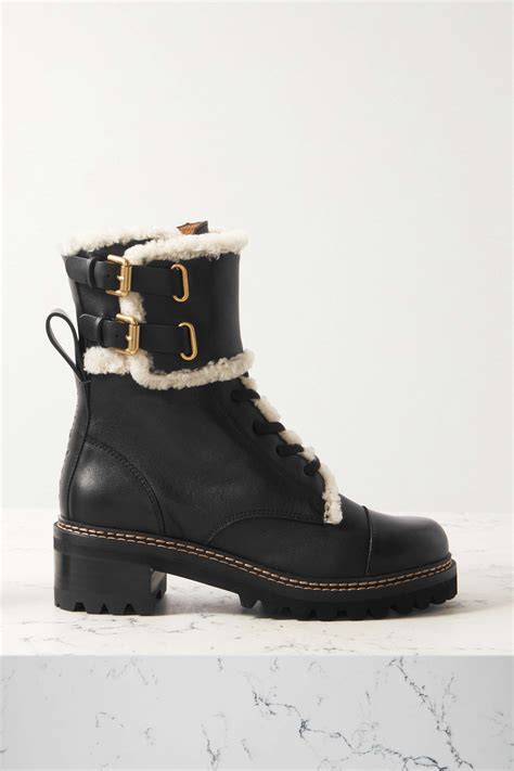 chloe boots sale|see by chloe shearling boots.